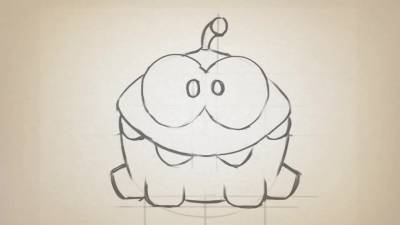 How To Draw Om Nom From Cut The Rope